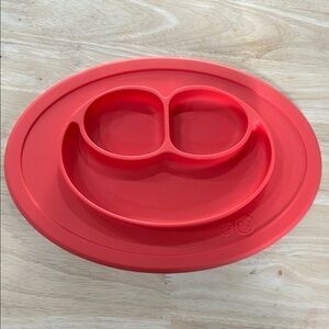 Red Smiley Face Silicone Placemat